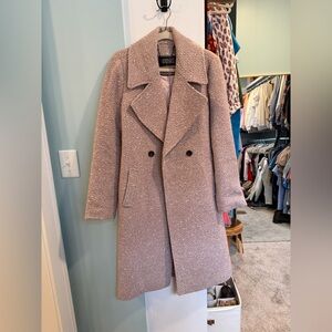 Badgley Mischka Women's Pink Pea Coat